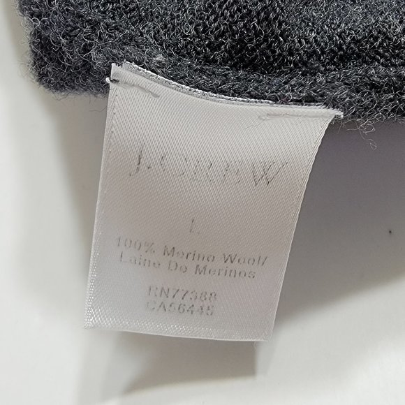 J.Crew Pullover Sweater - Vneck - Wool - Gray - Me - Picture 9 of 9